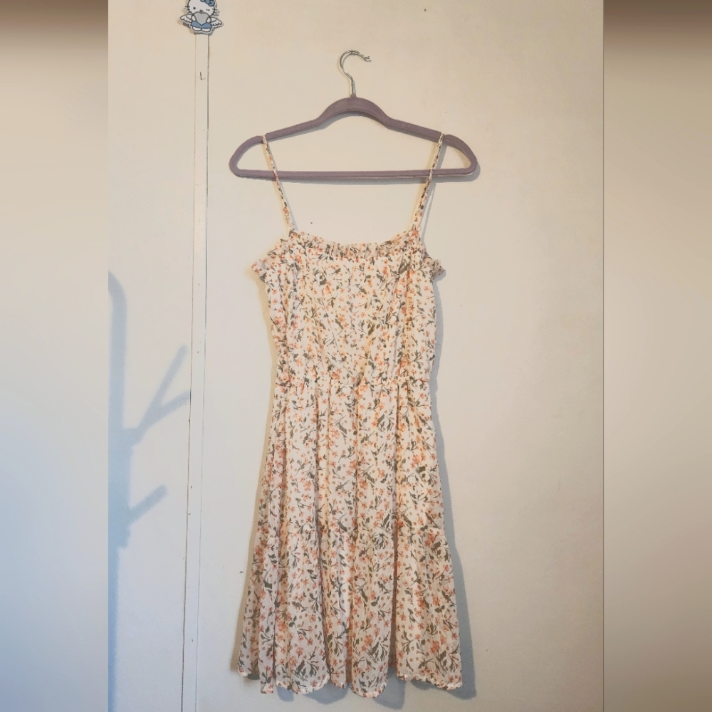 Strap Floral Dress